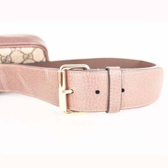 GUCCI OPHIDIA GG SUPREME CANVAS BELT BAG - Picture 3 of 6